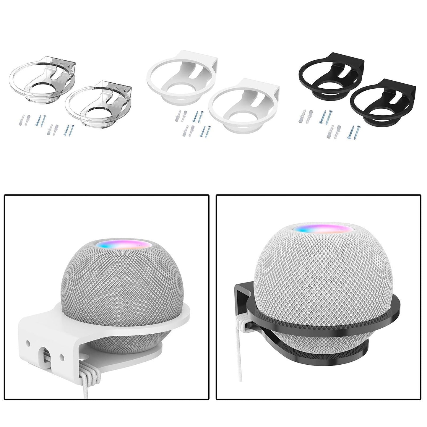 Acrylic Office Speaker Wall Mount Stand Holder for Wall Hanging Wall Stand clear