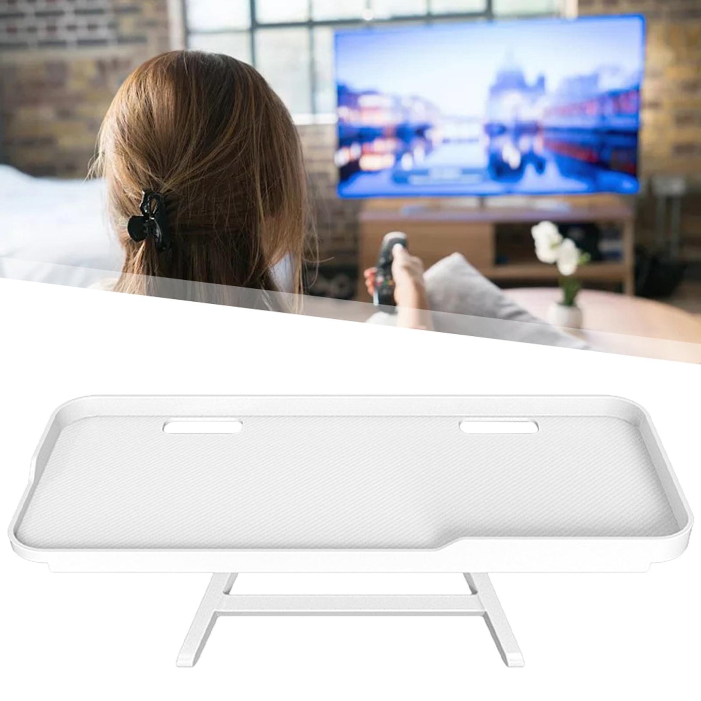 Wireless Router Storage Box Shelf Support Rack Organizer for Home Office White