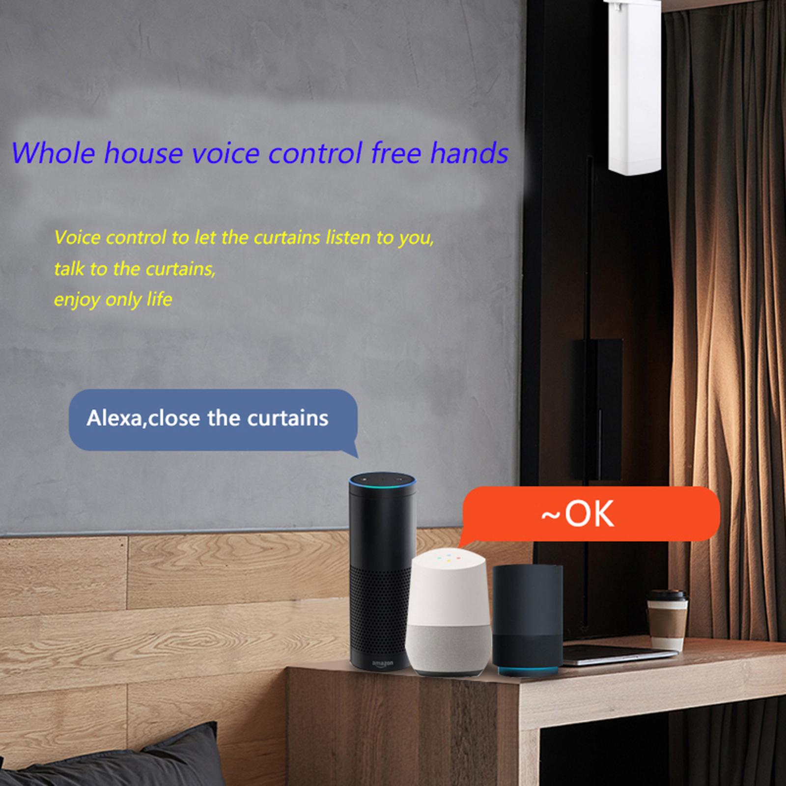 Tuya WIFI zigbee Smart Electric Curtain Motor APP Voice Control For Home