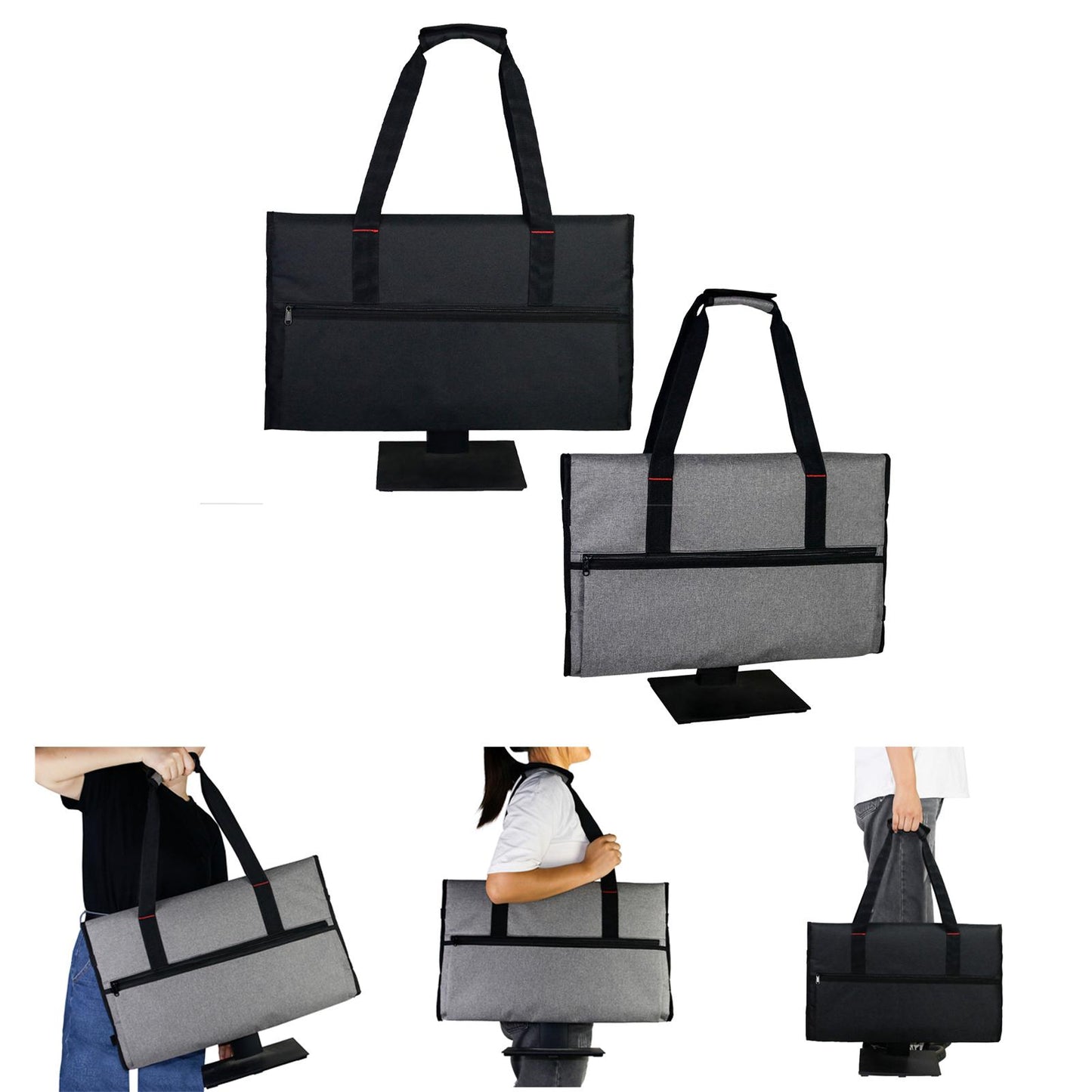 Outdoor Travel Carrying Case Screen Computer Bag for 24" LCD Screens Black