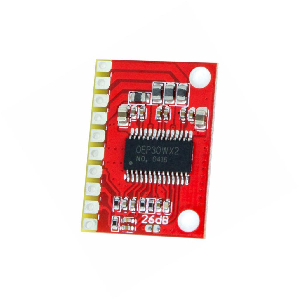 OEP30Wx2 Mini Dual Channel Audio Digital Power Amplifier Board Module Class D Red 25 x 18 x 2.5mm