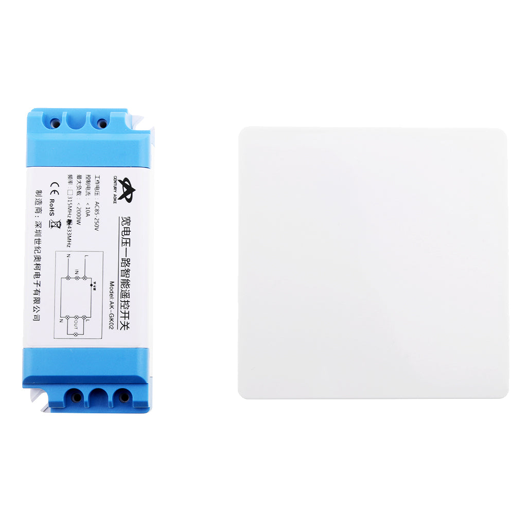 AC85V-250V Universal 1 CH Wireless Remote Control Switch for LED Light 02A