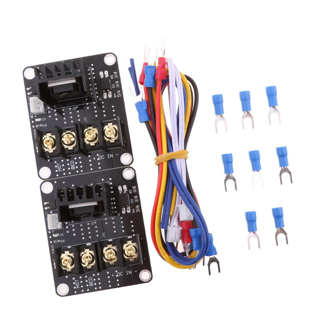 2 Pieces Heat Bed Power Module Expansion Hot Bed MOS MOSFET Tube for 3D Printer