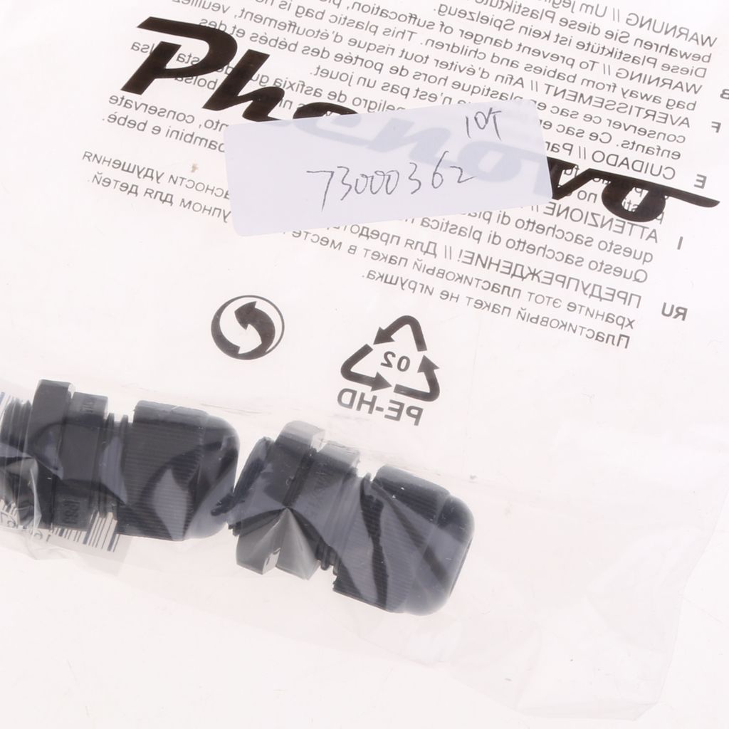 pack of 10Pcs Black Cable Glands Waterproof Cable Gland Joints with Locking Nut M16