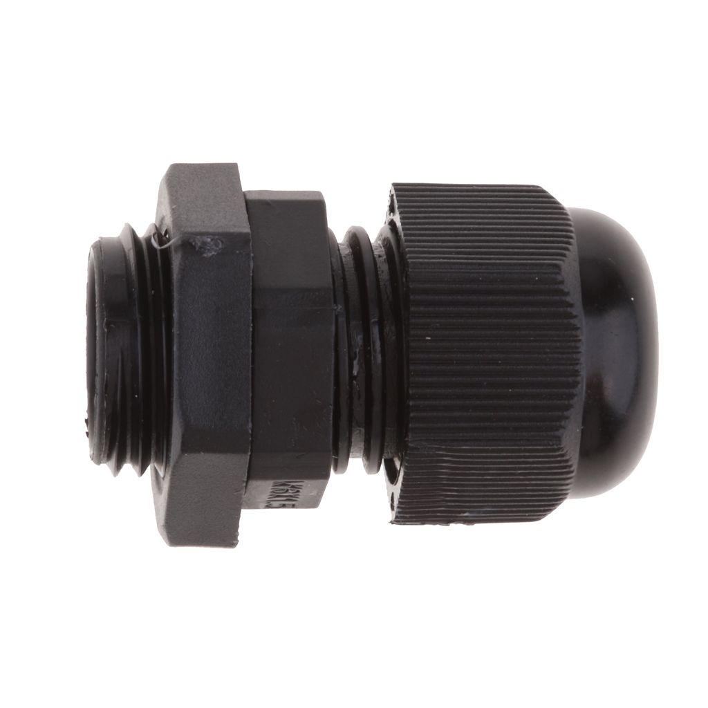 pack of 10Pcs Black Cable Glands Waterproof Cable Gland Joints with Locking Nut M16