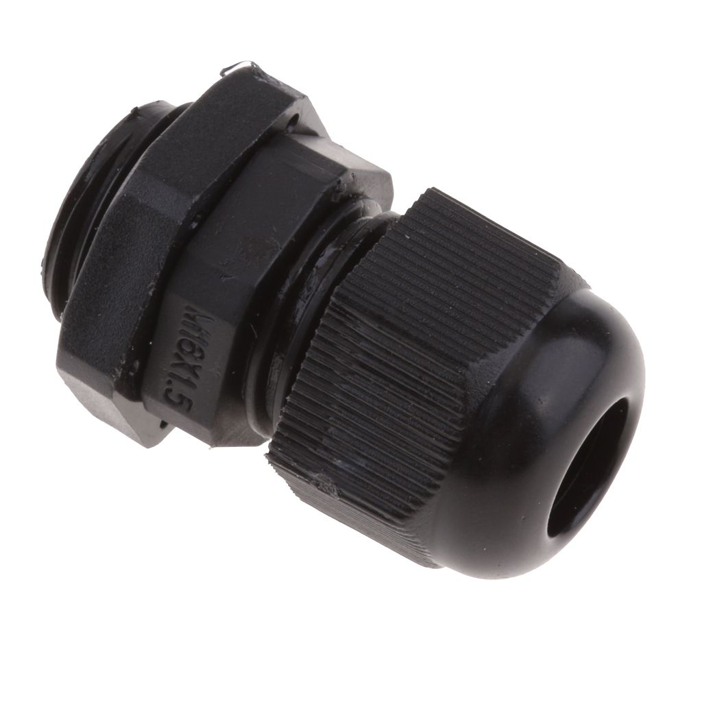 pack of 10Pcs Black Cable Glands Waterproof Cable Gland Joints with Locking Nut M16