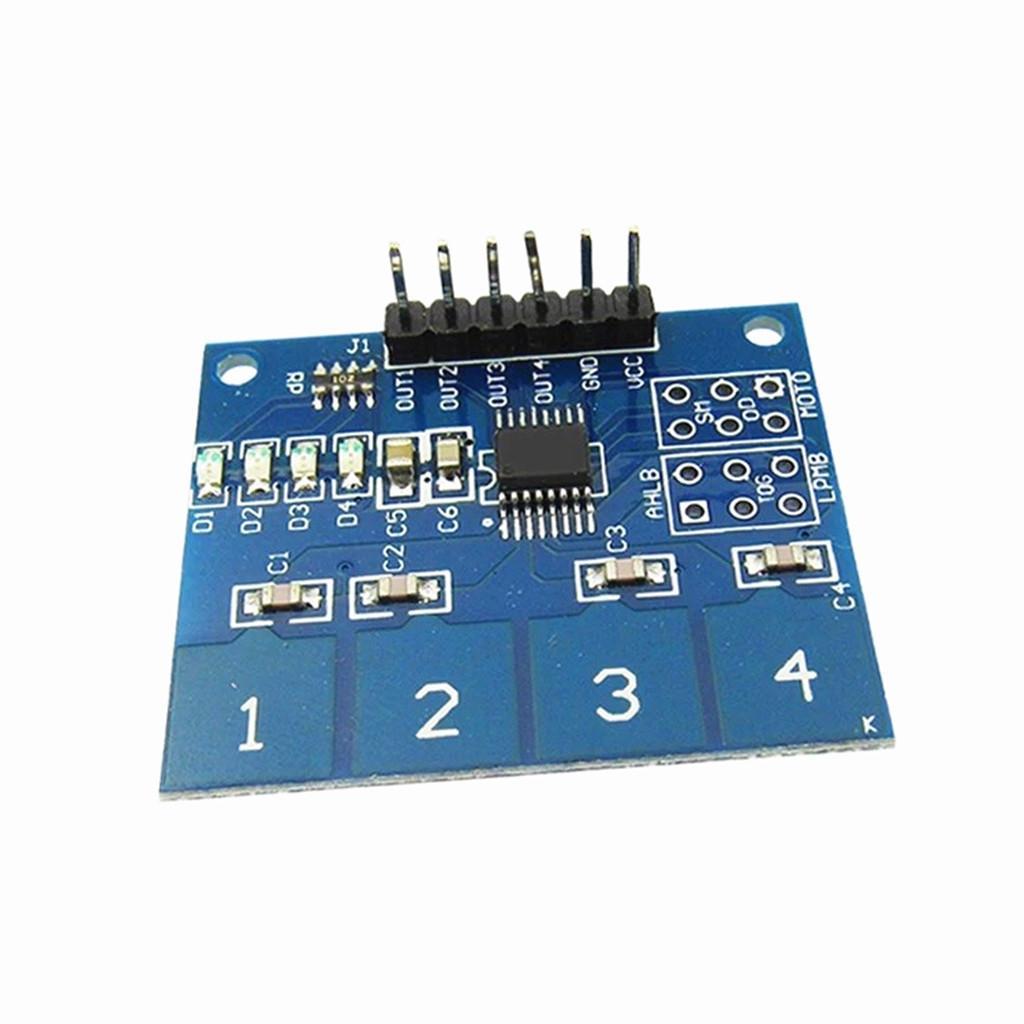 TTP224 4-Channel Capacitive Touch Button Switch Digital Touch Sensor M ...