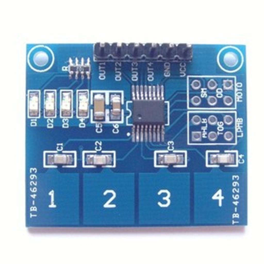 TTP224 4-Channel Capacitive Touch Button Switch Digital Touch Sensor Module