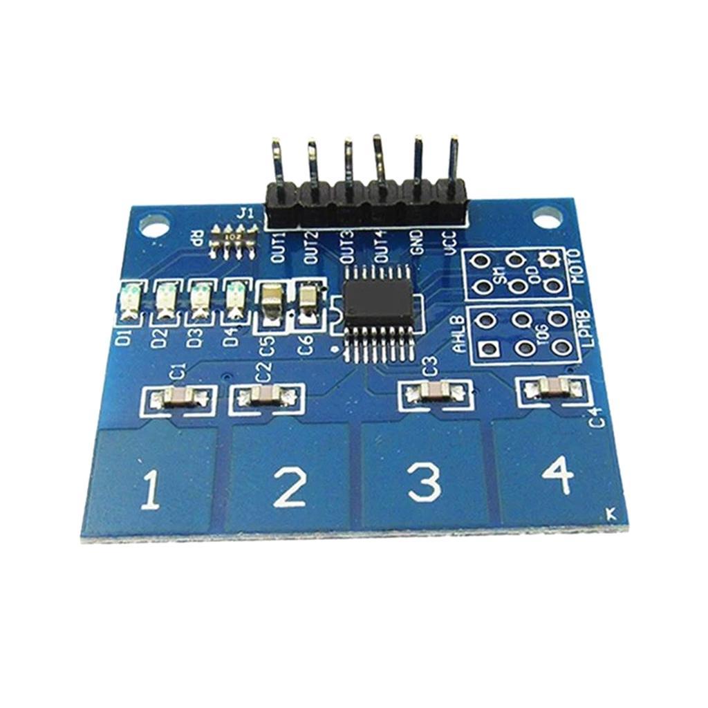 TTP224 4-Channel Capacitive Touch Button Switch Digital Touch Sensor Module