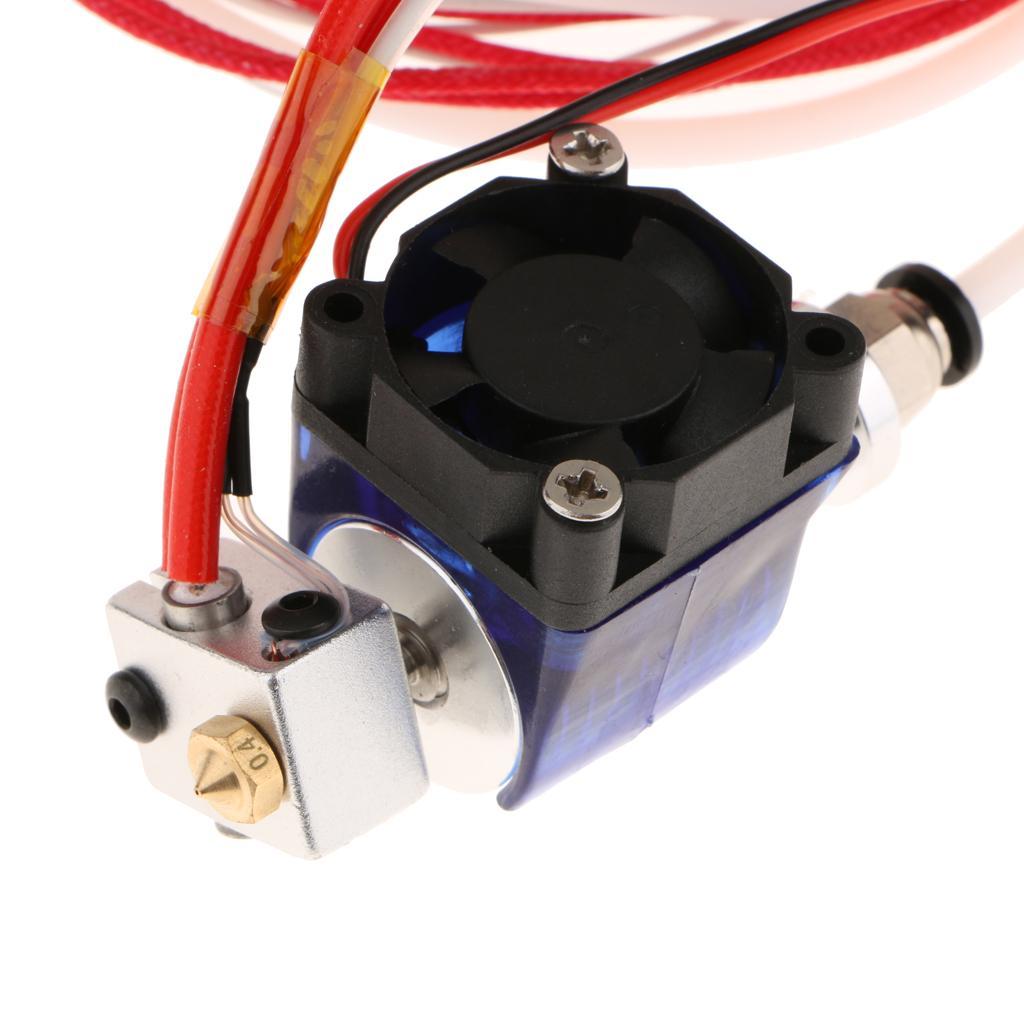 Metal J-head V6 Hotend 1.75mm/0.4mm Nozzle Extruder Reprap 3D Printer