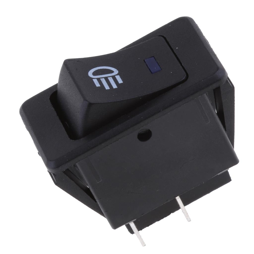 ASW-17D 35A 12V LED Car Toggle Switch Light On-off Control blue light