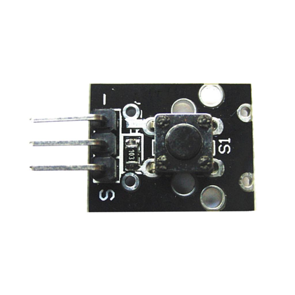  3Pcs KY-004 Tactile Switch 3 Pins Breakout Board Module Sensor for Arduino 