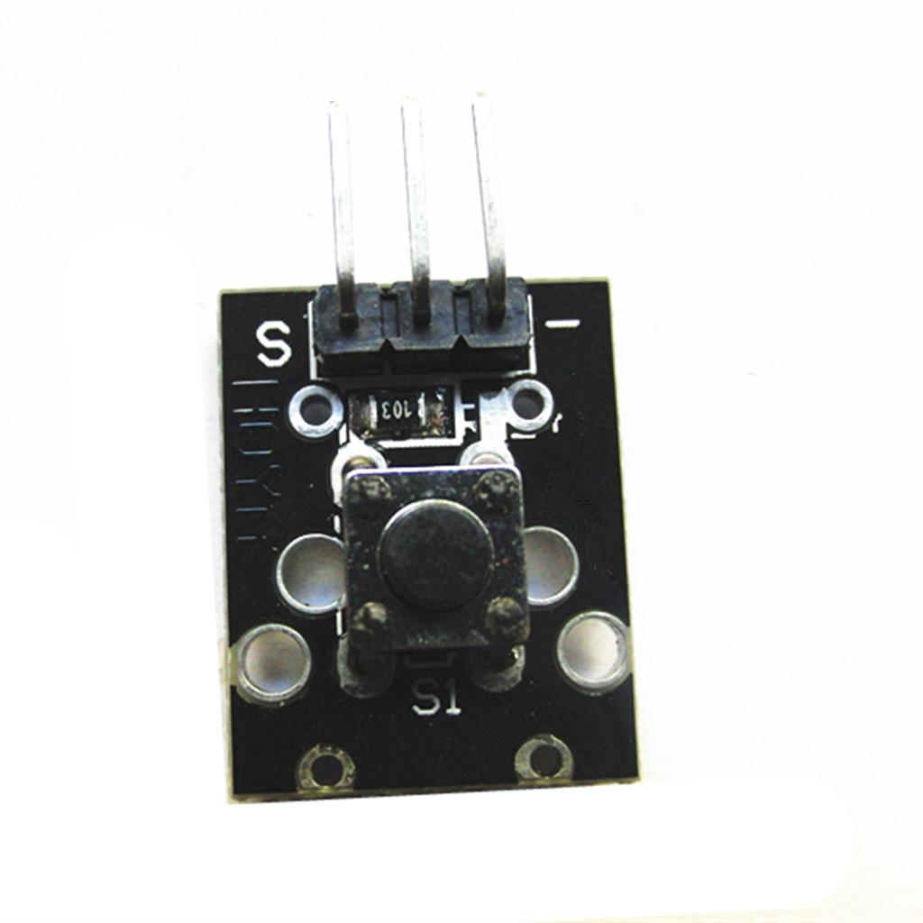  3Pcs KY-004 Tactile Switch 3 Pins Breakout Board Module Sensor for Arduino 