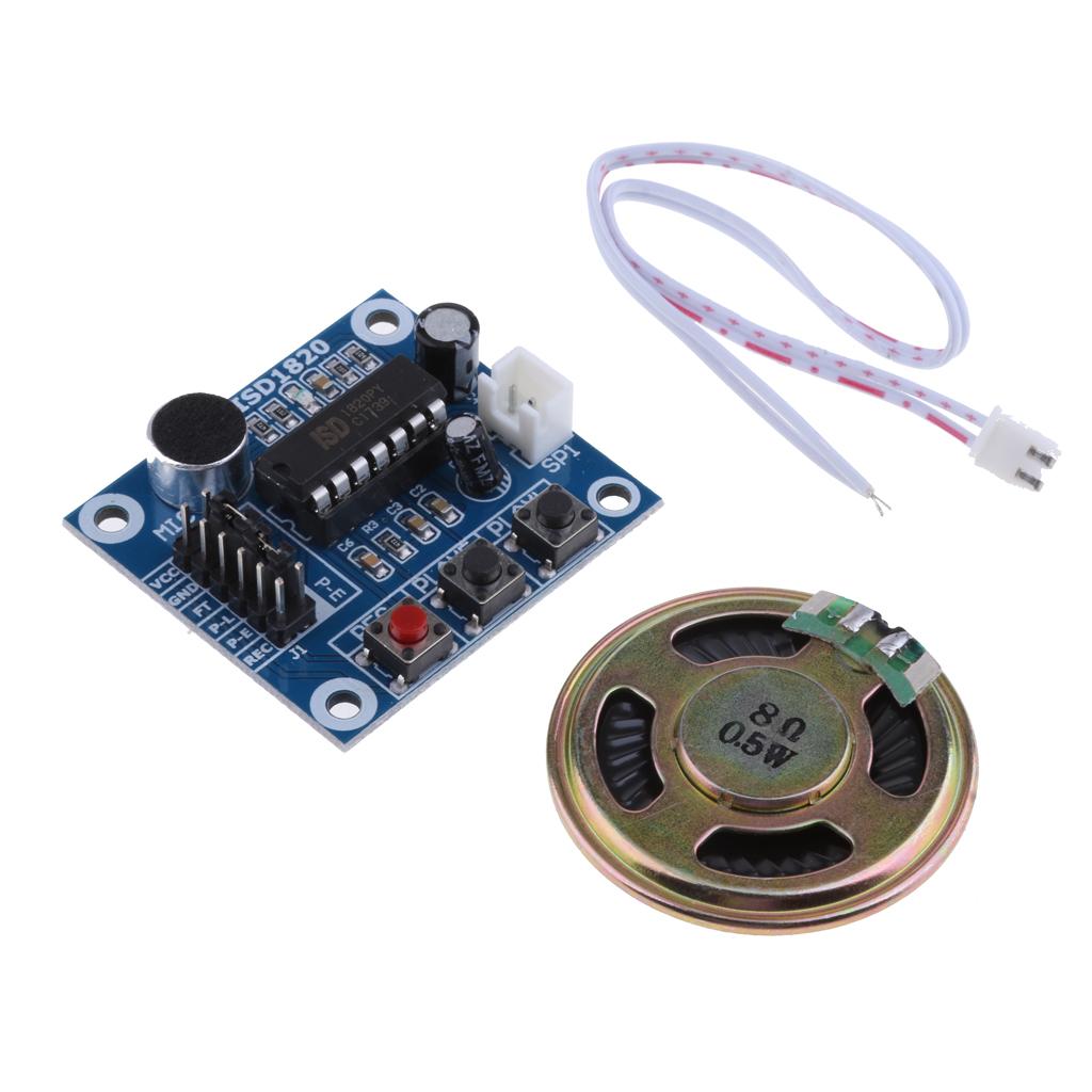 ISD1820 Sound Voice Recording Playback Module +0.5W Loudspeaker + Cable