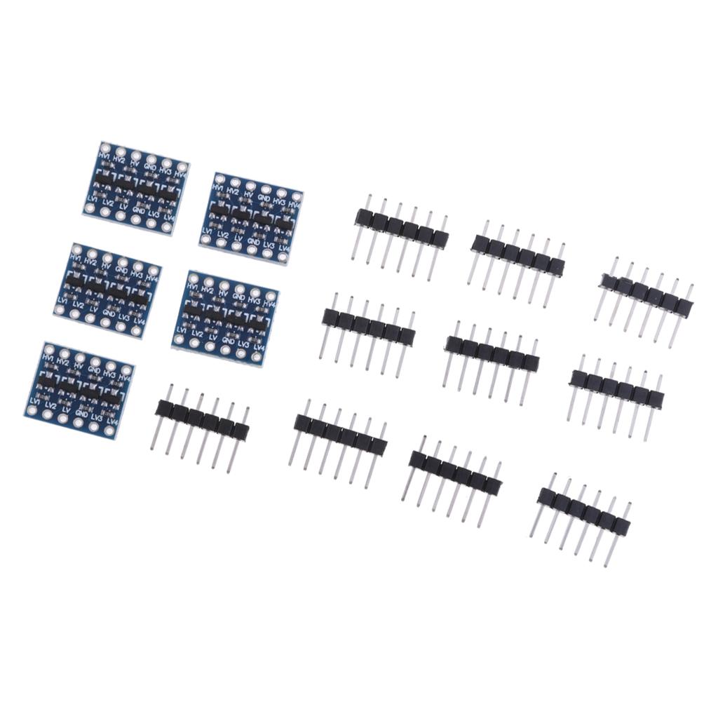 5pc IIC I2C Logic Level Converter Bi-Directional Module 5V to 3V For Arduino