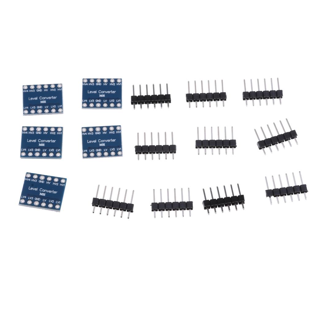 5pc IIC I2C Logic Level Converter Bi-Directional Module 5V to 3V For Arduino