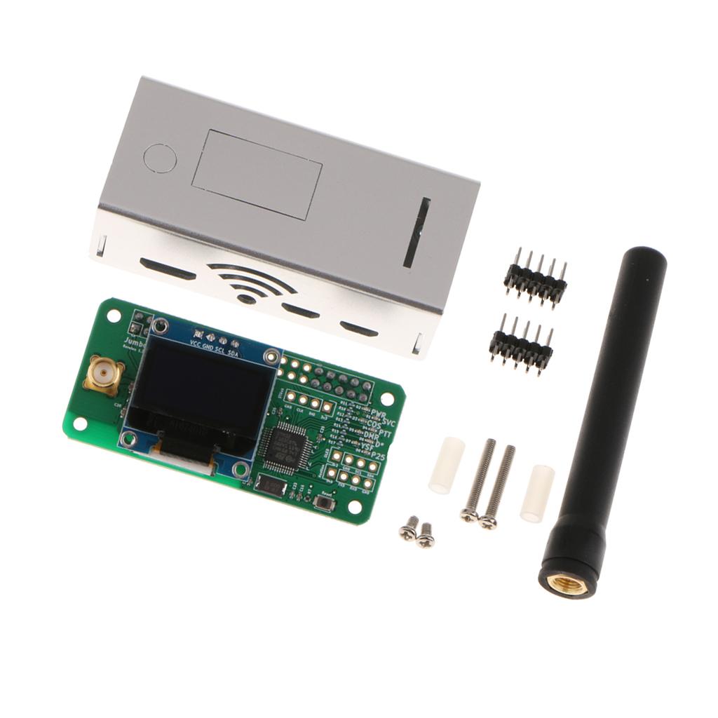 Antenna + Case + OLED + MMDVM Hotspot Support P25 DMR YSF for Raspberry pi