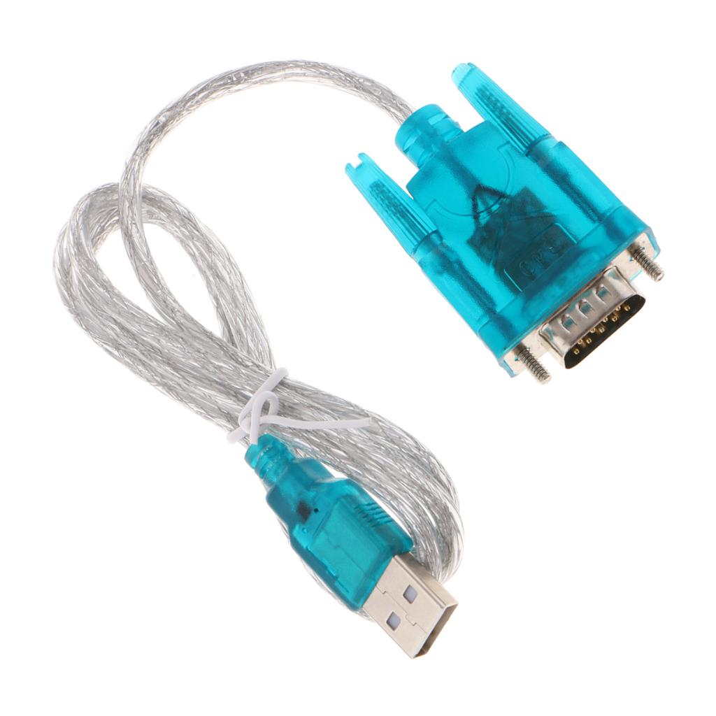 USB to Serial Port RS232 COM Port 9-Pin HL-340 PC Adapter Cable Converter