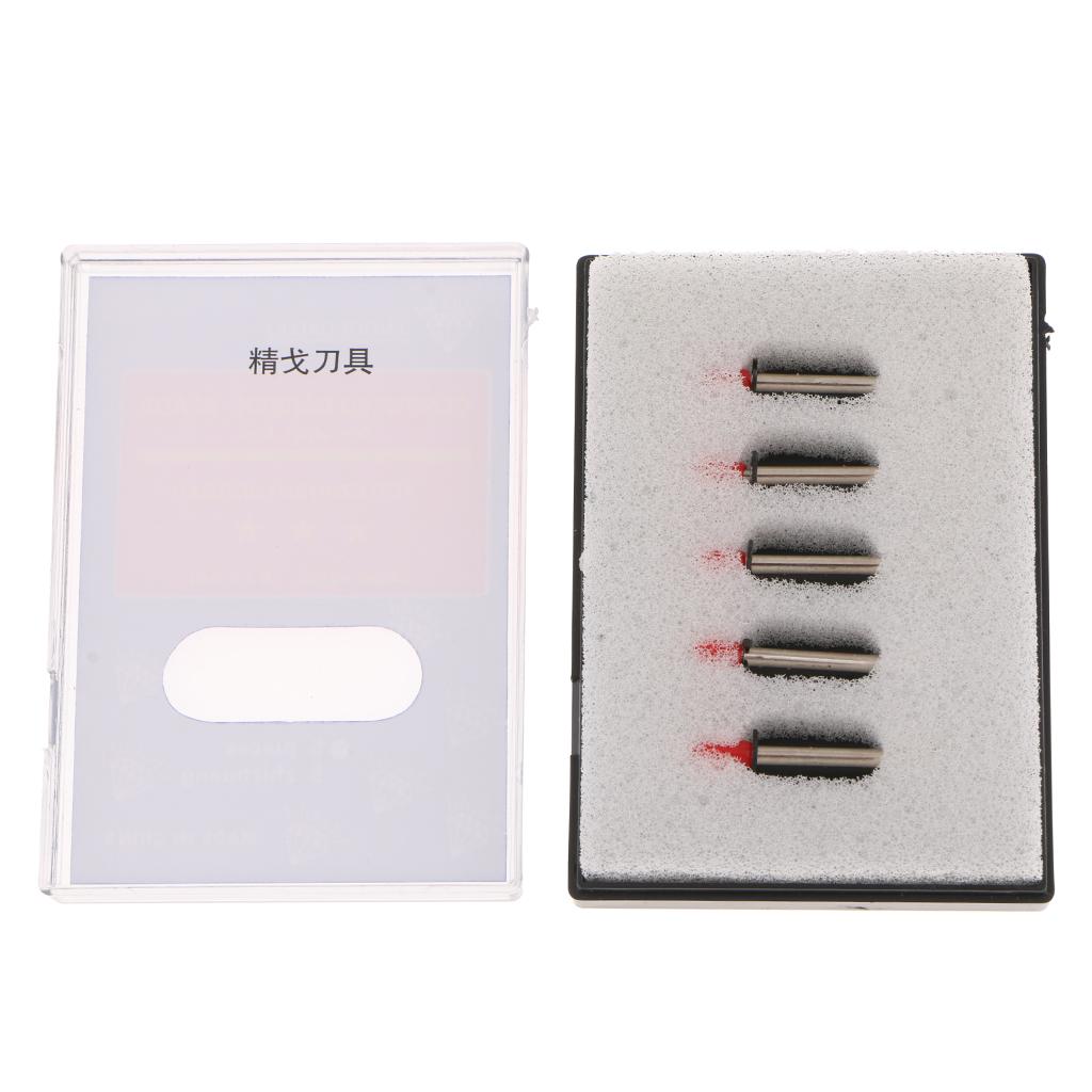 5 Pieces Cutting Machine Knife Proofing Cutter Shank Diameter 2mm 45 Degrees
