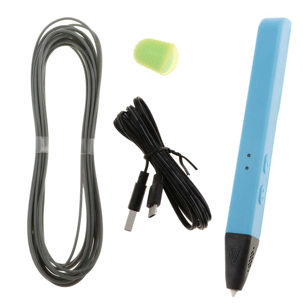 3D Printing Pen Educational DIY Toy PLA Filament Support Painting Pen  Blue