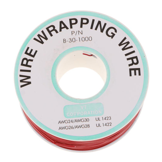 PVC Coated Tin Plated Copper Cable Wrapping Wire 250M 30AWG Cable Reel Red