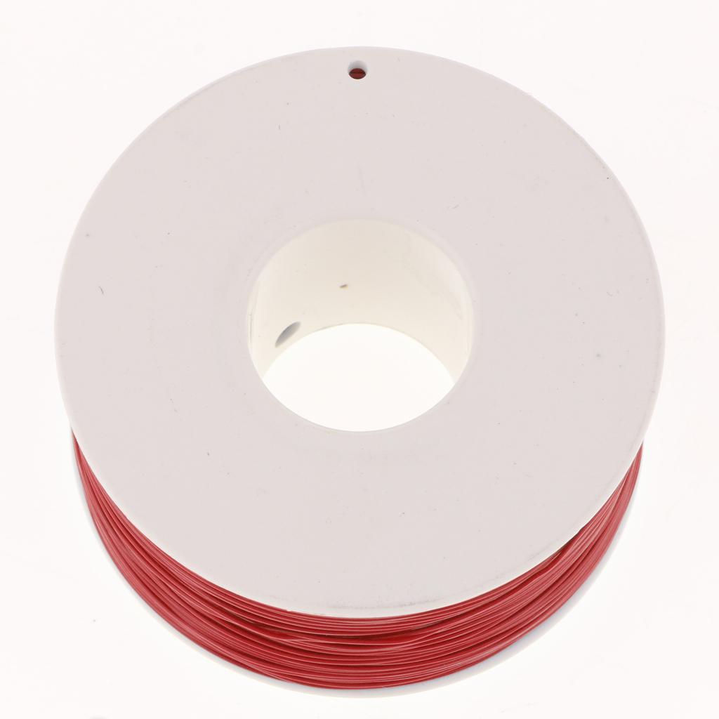 PVC Coated Tin Plated Copper Cable Wrapping Wire 250M 30AWG Cable Reel Red