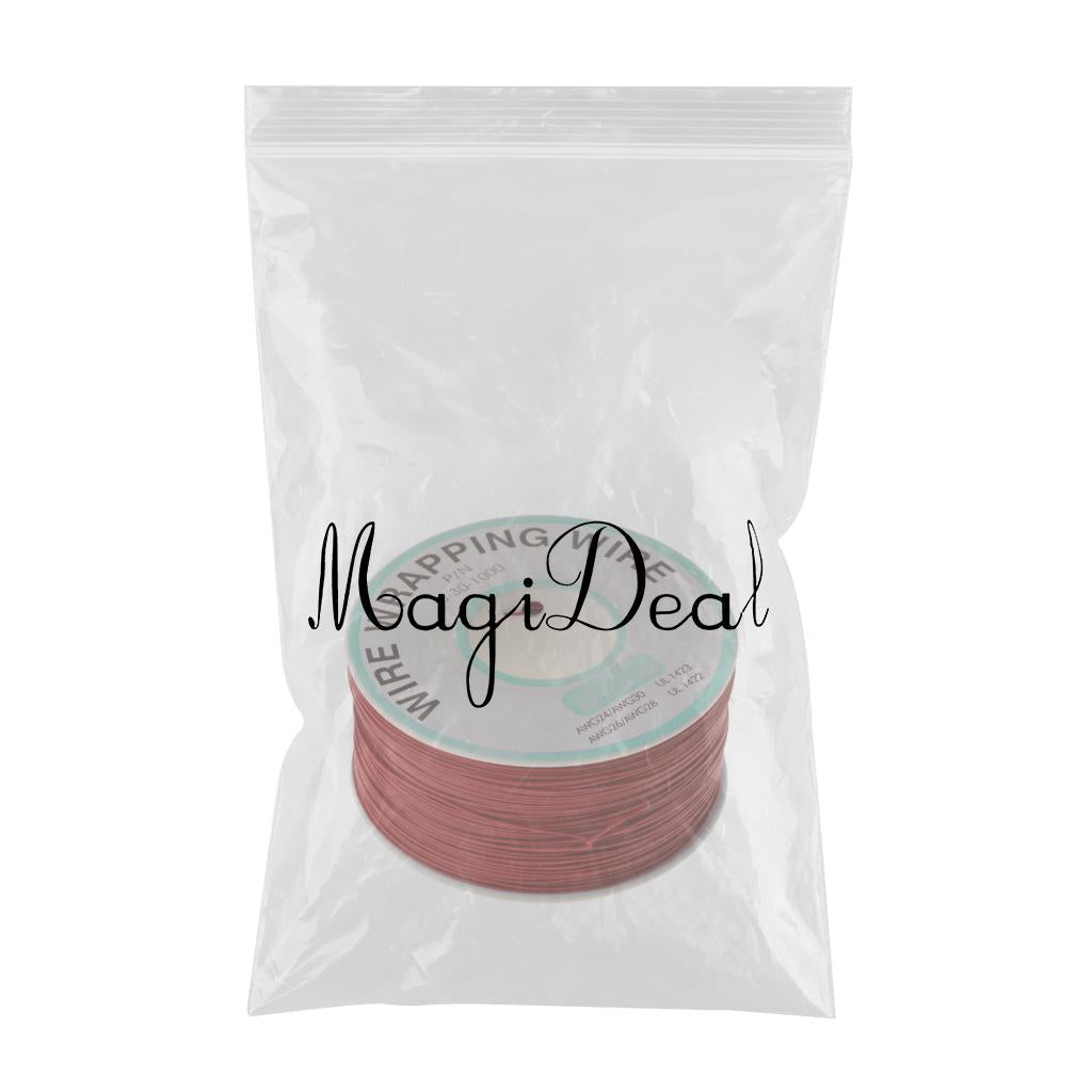 PVC Coated Tin Plated Copper Cable Wrapping Wire 250M 30AWG Cable Reel Red