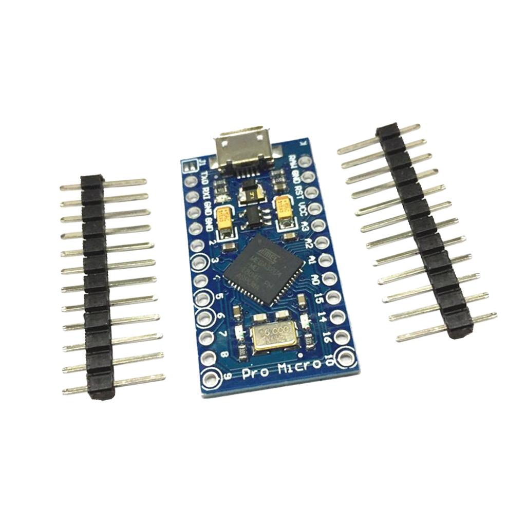 Pro Micro 5V 16MHz Compatible ATMEGA 32u4 Microcontroller Development Board with Pin Header