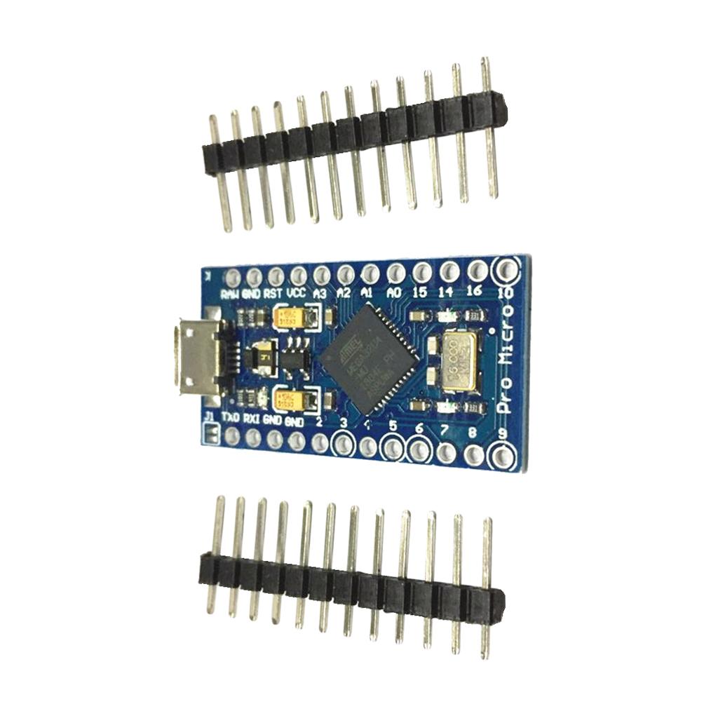Pro Micro 5V 16MHz Compatible ATMEGA 32u4 Microcontroller Development Board with Pin Header