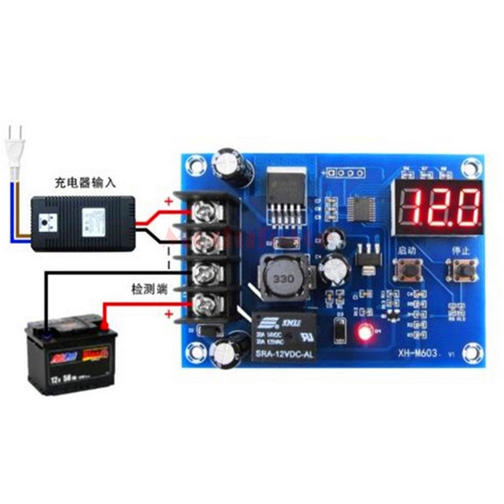 XH-M603 Charging Control Module LED Storage Lithium Battery Charger Switch