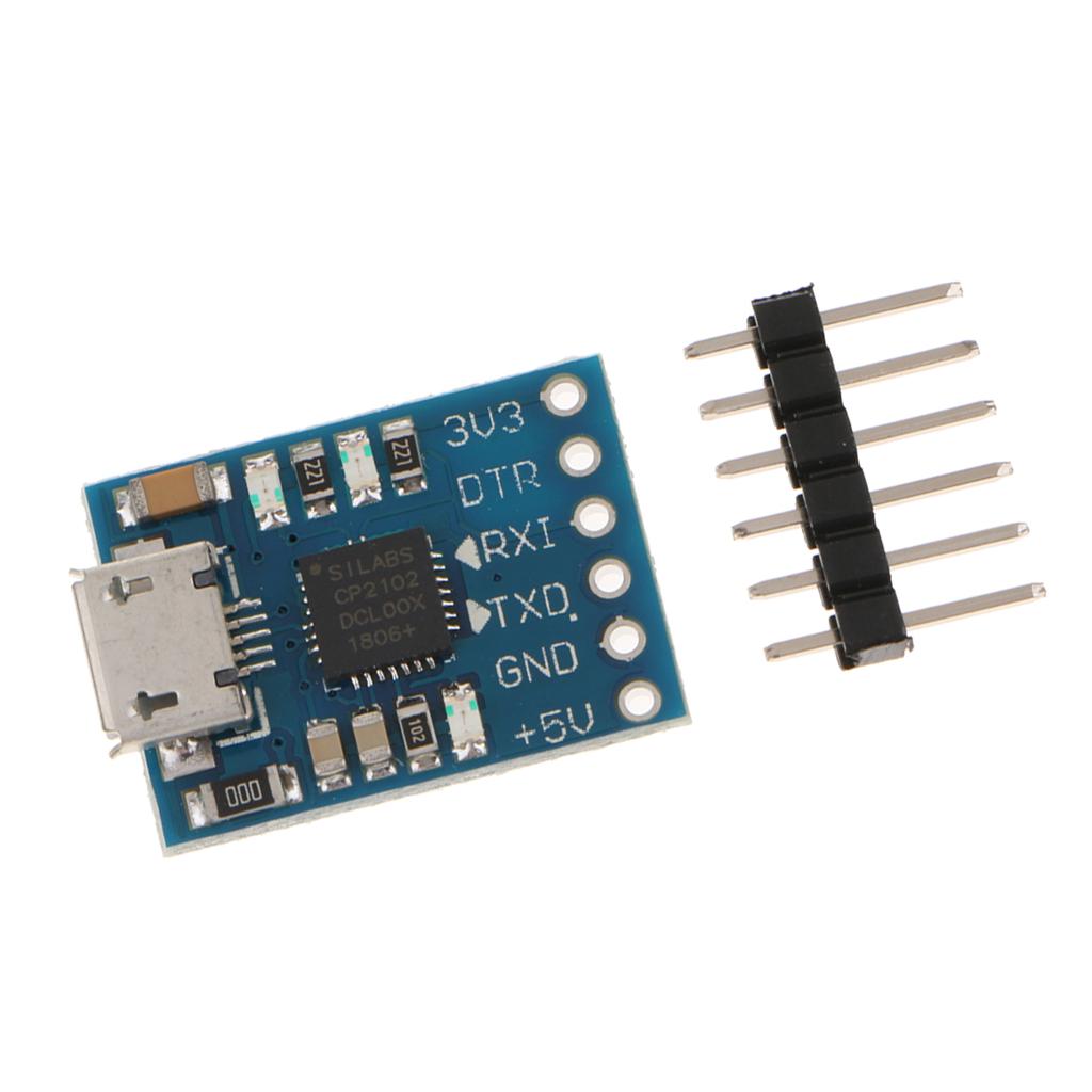 CP2102 Module Micro USB 2.0 To TTL 6 PIN Serial Port Board UART  Short Circuit Protection