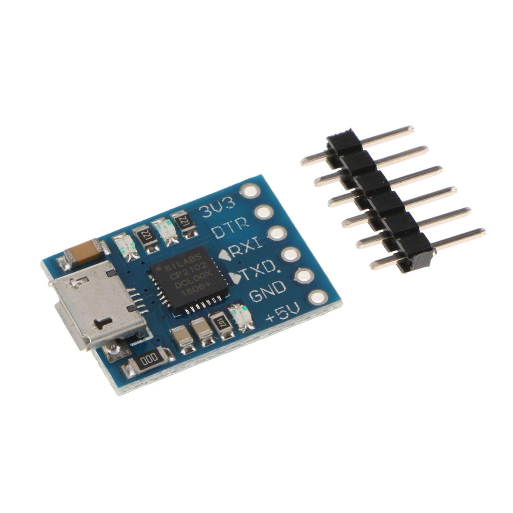 CP2102 Module Micro USB 2.0 To TTL 6 PIN Serial Port Board UART  Short Circuit Protection