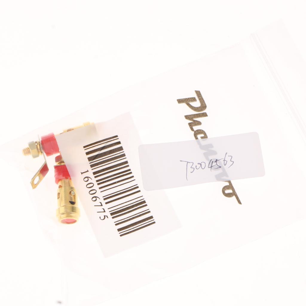 Speaker Banana Plug Jack Amplifier Terminal Binding Post Socket Connector Red