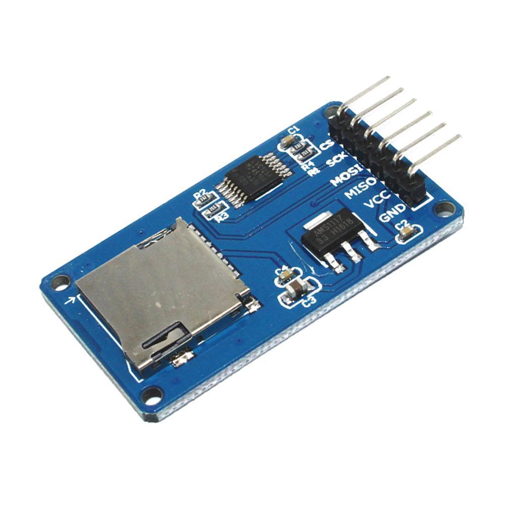 Micro SD Mini TF Card Reader Module SPI Interface to Level Converter C ...