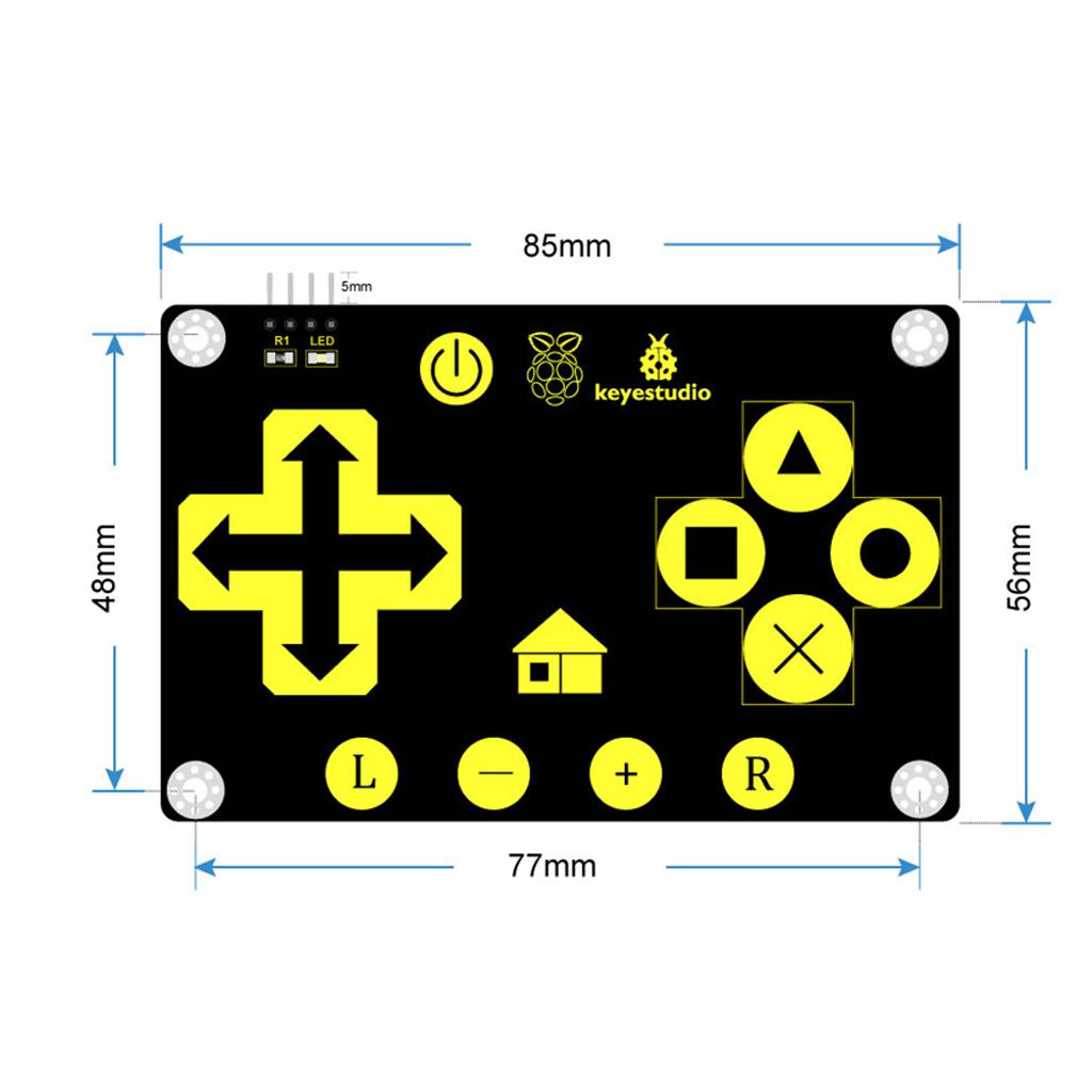 KEYESTUDIO RPI 16-key Touch Keypad TTP229L Capacitive for Raspberry Pi 3