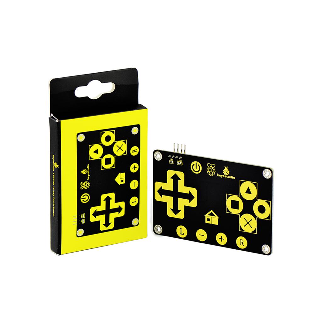KEYESTUDIO RPI 16-key Touch Keypad TTP229L Capacitive for Raspberry Pi 3