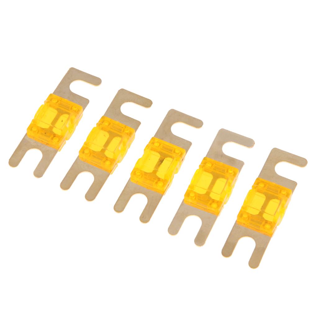 5Pcs Mini Small Car Truck Fuse Kit Auto Blade Fuse Plug In Fork Fuse 40A	