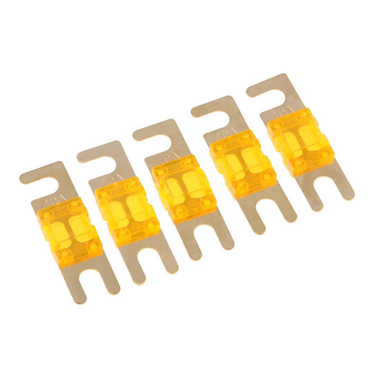 5Pcs Mini Small Car Truck Fuse Kit Auto Blade Fuse Plug In Fork Fuse 40A	