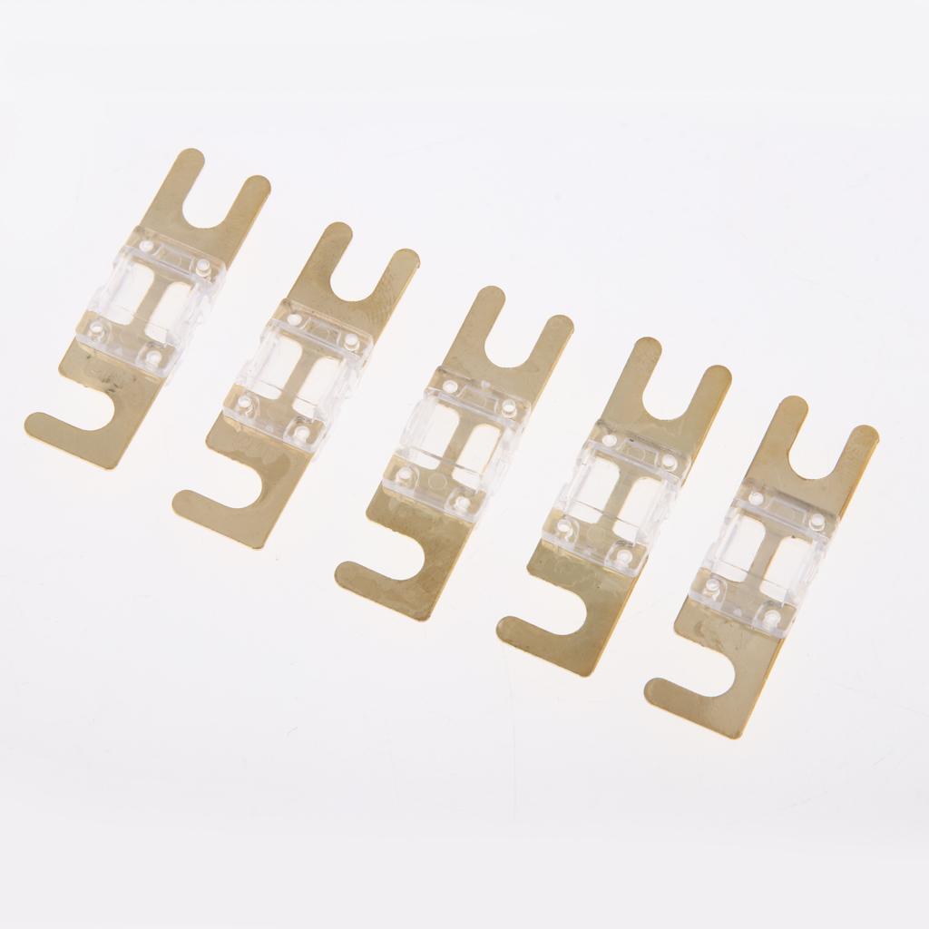 5Pcs Mini Small Car Truck Fuse Kit Auto Blade Fuse Plug In Fork Fuse 80A	