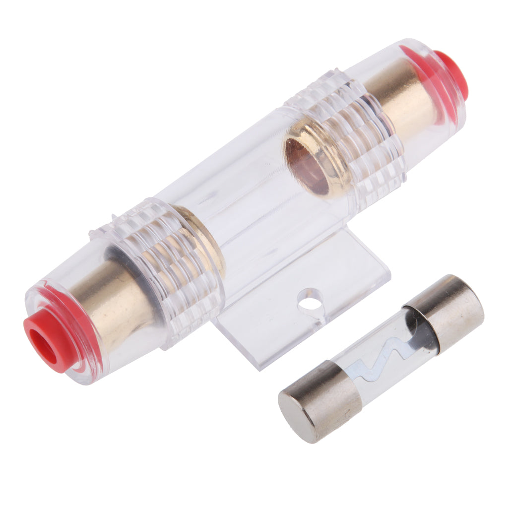 Glass Tube Fuse Holder Adapter with Fast Blow Tube Fuse for Car Truck 30A	