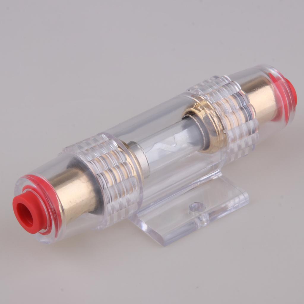 Glass Tube Fuse Holder Adapter with Fast Blow Tube Fuse for Car Truck 40A	