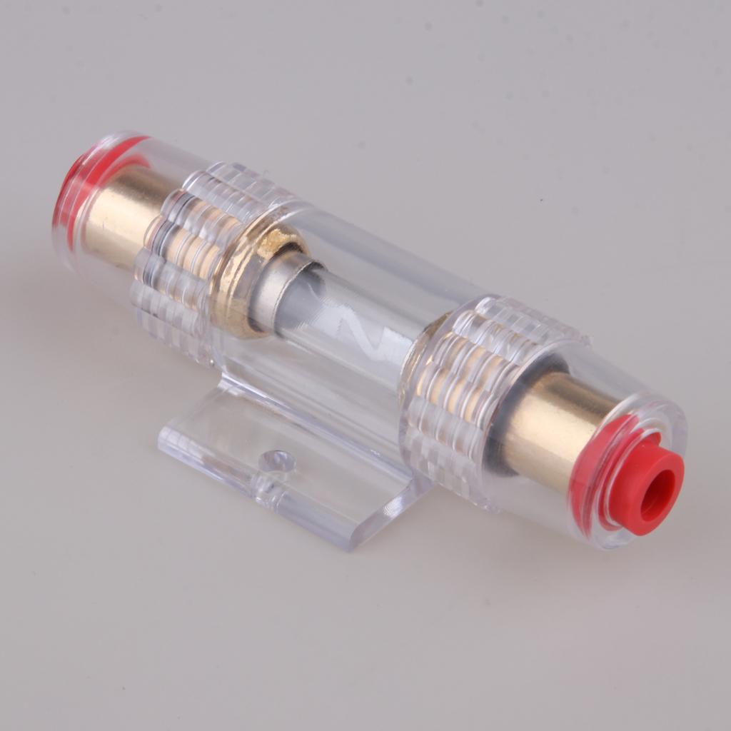 Glass Tube Fuse Holder Adapter with Fast Blow Tube Fuse for Car Truck 40A	