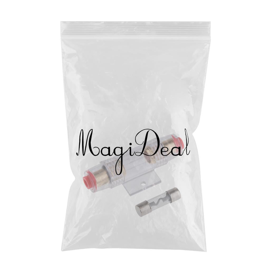 Glass Tube Fuse Holder Adapter with Fast Blow Tube Fuse for Car Truck 60A