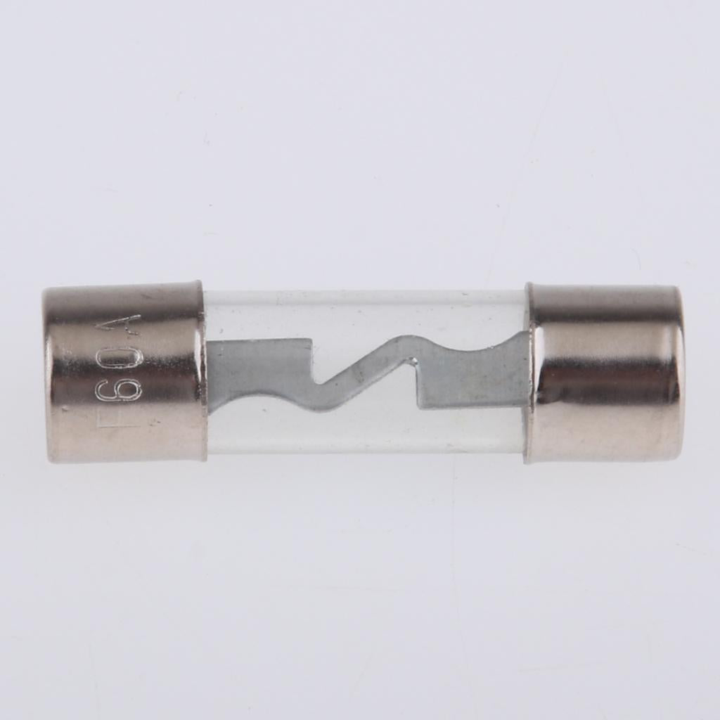 Glass Tube Fuse Holder Adapter with Fast Blow Tube Fuse for Car Truck 60A