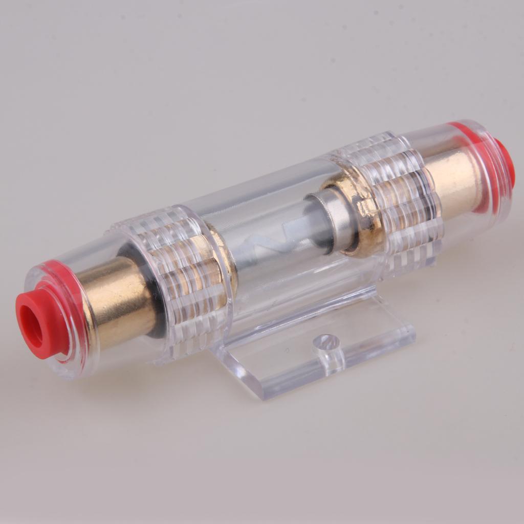 Glass Tube Fuse Holder Adapter with Fast Blow Tube Fuse for Car Truck 60A
