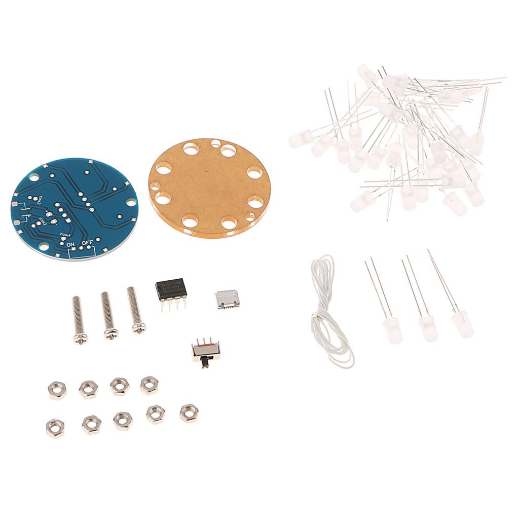 DIY Christmas Star Flashing Dimensional Round LED Cylinder Kit