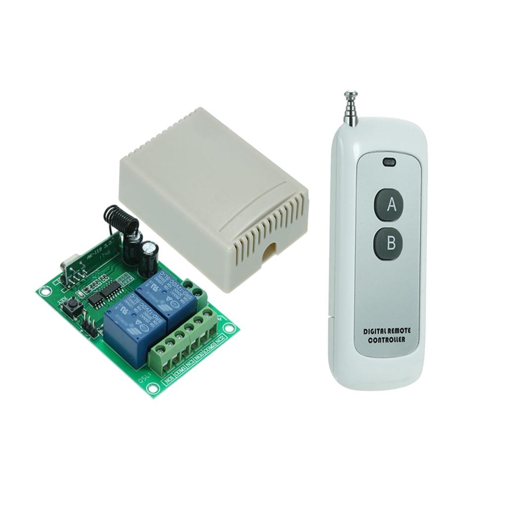 DC12V 2-Way Wireless Receiving Controller Relay Switch Receiver Module Size1