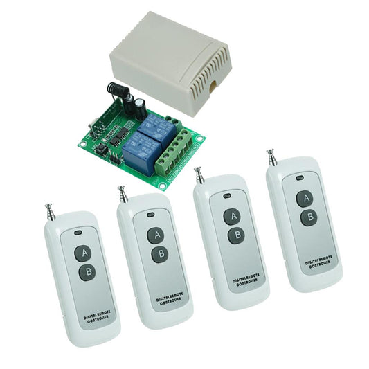 DC12V 2-Way Wireless Receiving Controller Relay Switch Receiver Module Size4