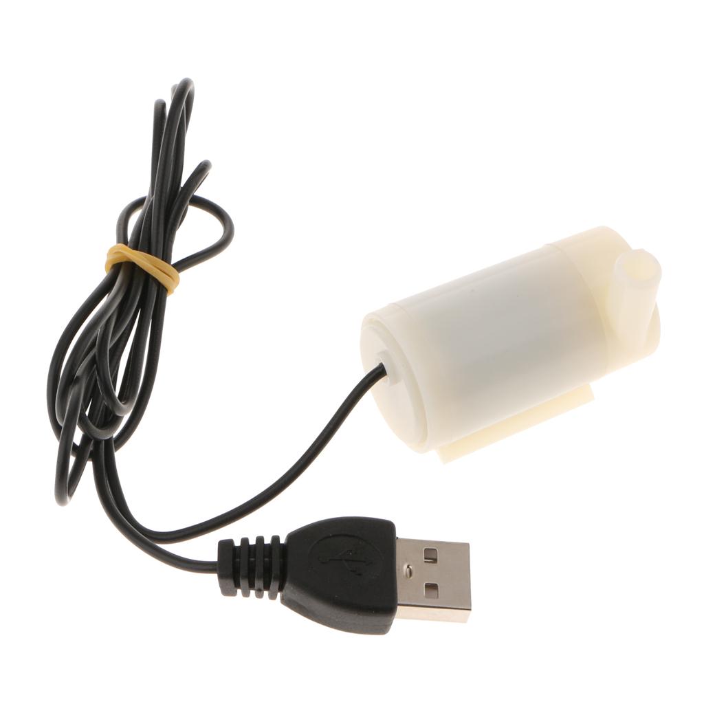 Small Submersible DC Water Pump with 1Meter USB Cable For Boat, Outdoor, Travelling, Aquarium, Gardening Use