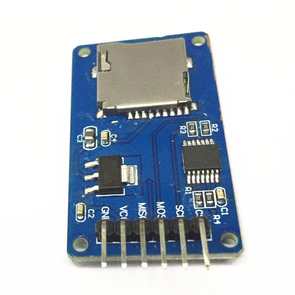 Micro SD SPI Interface Mini TF Card Adapter Reader Memory Shield Module for Arduino Size 42x24x12mm